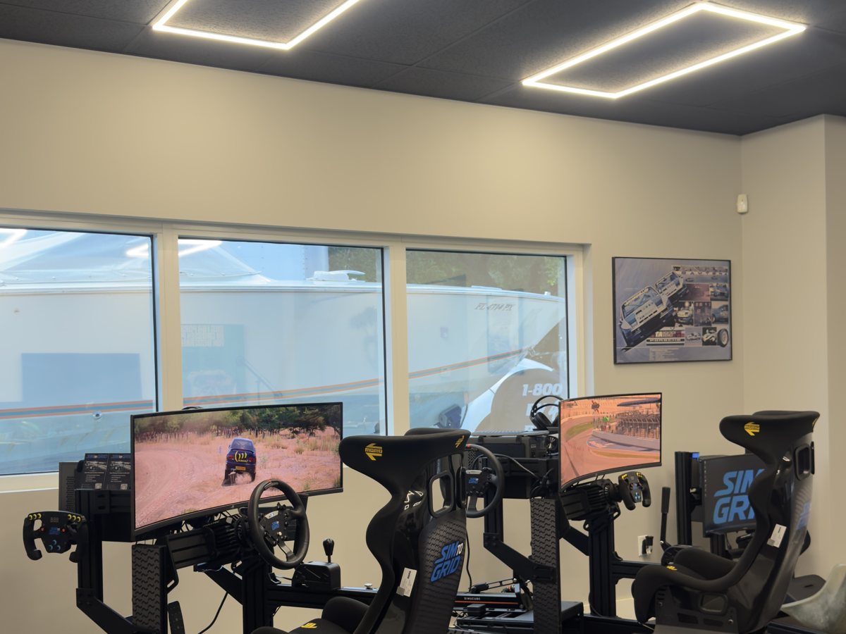 Direct-drive racing simulator setup, Stuart Florida